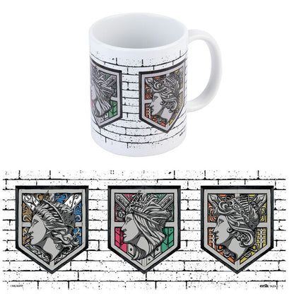 Taza Emblemas Muros Attack On Titan 350ml   ERIK