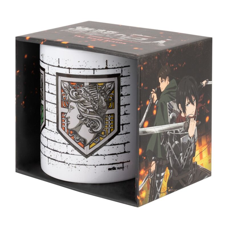 Taza Emblemas Muros Attack On Titan 350ml   ERIK