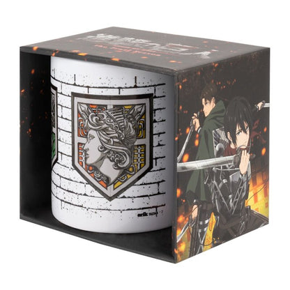 Taza Emblemas Muros Attack On Titan 350ml   ERIK