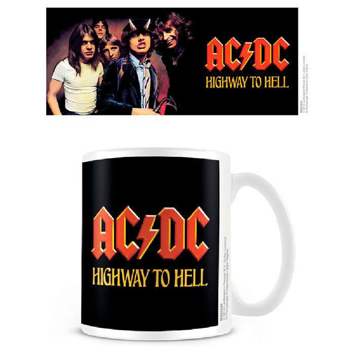 Taza Highway To Hell Coffee ACDC   PYRAMID