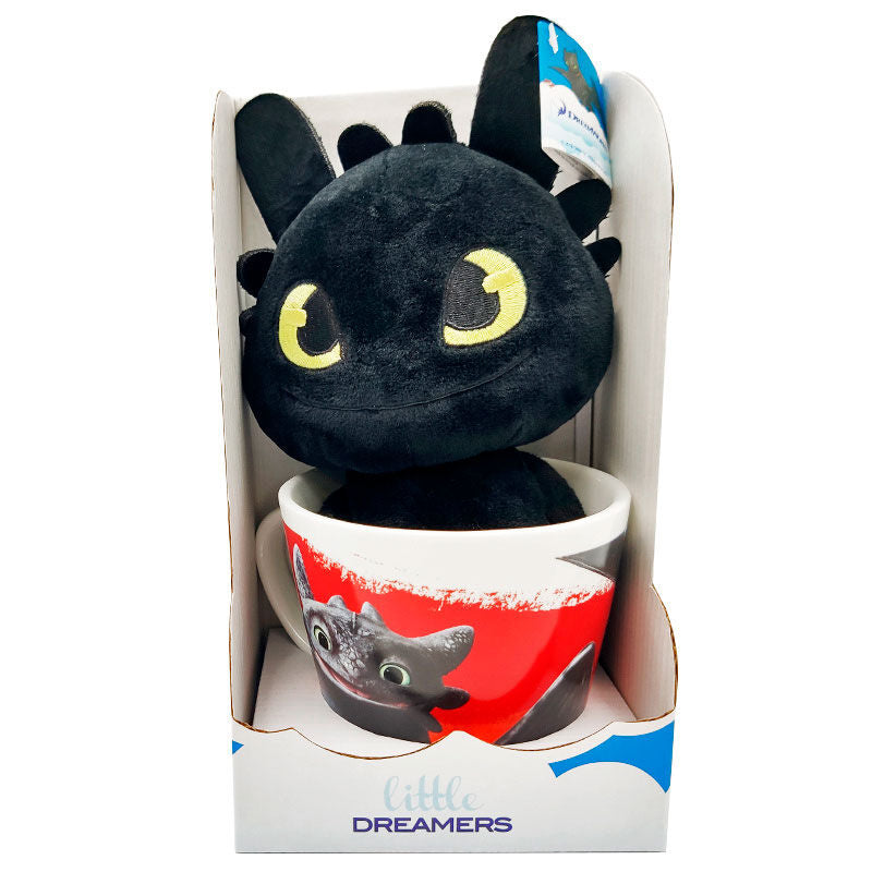 Taza + Peluche Como Entrenar a tu Dragon 18cm   DREAMWORKS ANIMATION