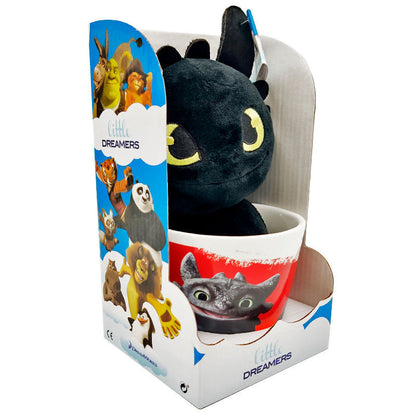 Taza + Peluche Como Entrenar a tu Dragon 18cm   DREAMWORKS ANIMATION