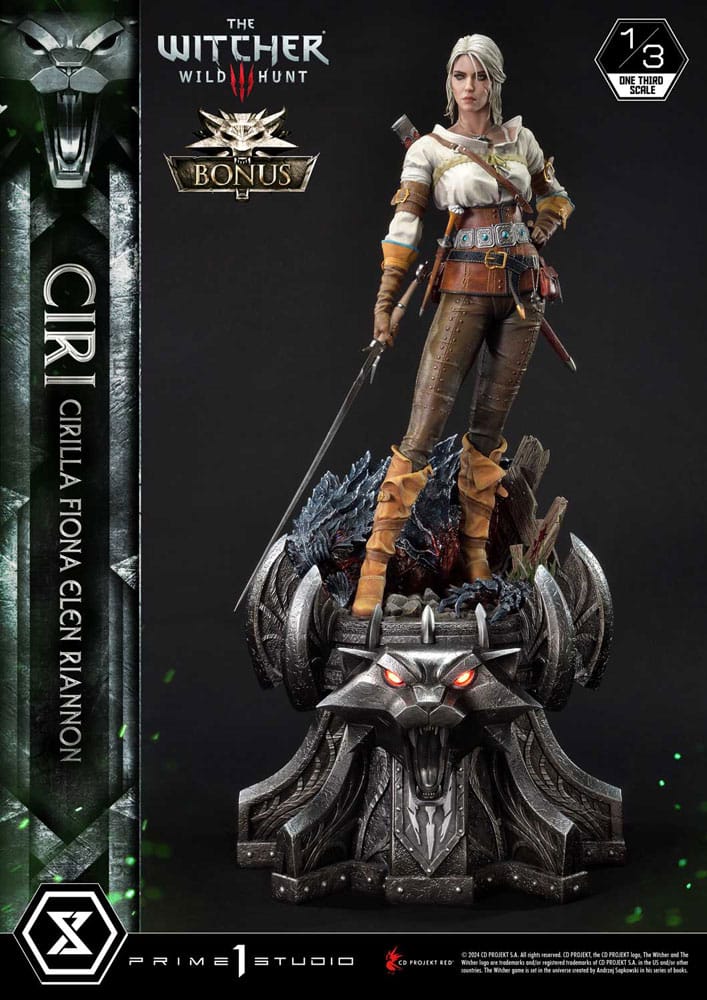 The Witcher 3: Wild Hunt Museum Masterline Estatua 1/3 Wild Hunt Ciri Fiona Elen Riannon Bonus Version 81 cm   Prime 1 Studio
