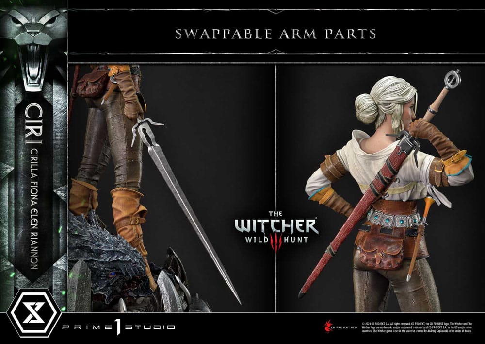 The Witcher 3: Wild Hunt Museum Masterline Estatua 1/3 Wild Hunt Ciri Fiona Elen Riannon Bonus Version 81 cm   Prime 1 Studio