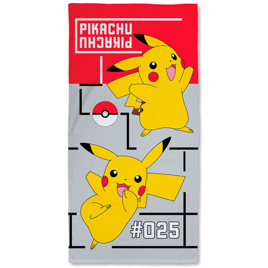 Toalla Pikachu Pokemon algodon  