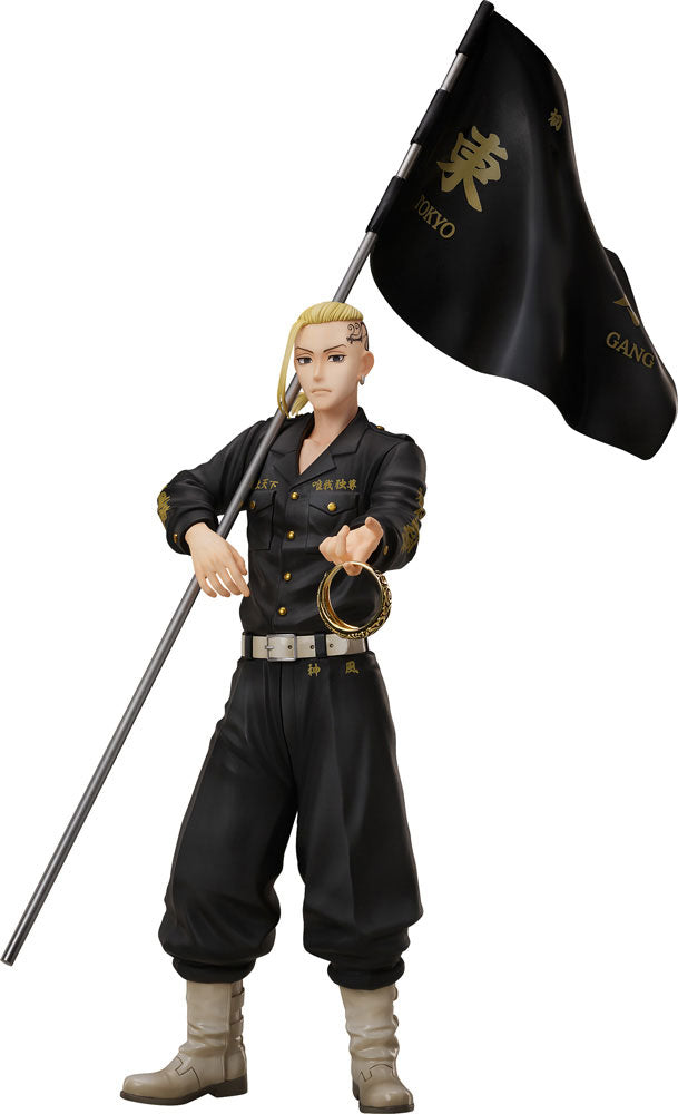 Tokyo Revengers Set de Estatua y Anillo PVC 1/8 Ken Ryuguji 30 cm   FREEING