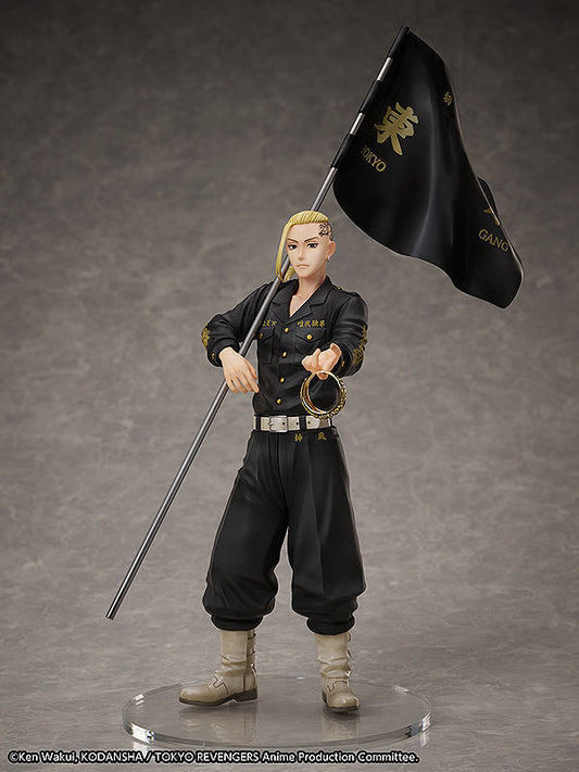 Tokyo Revengers Set de Estatua y Anillo PVC 1/8 Ken Ryuguji 30 cm  