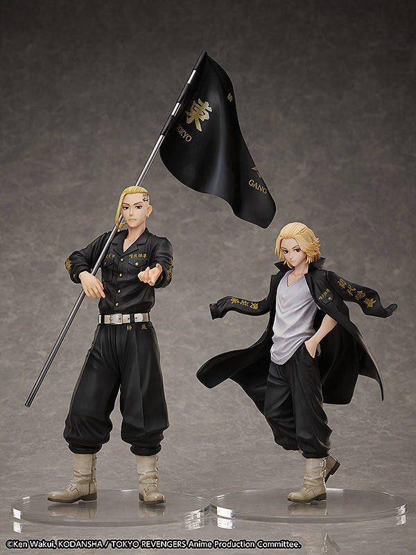 Tokyo Revengers Set de Estatua y Anillo PVC 1/8 Ken Ryuguji 30 cm   FREEING