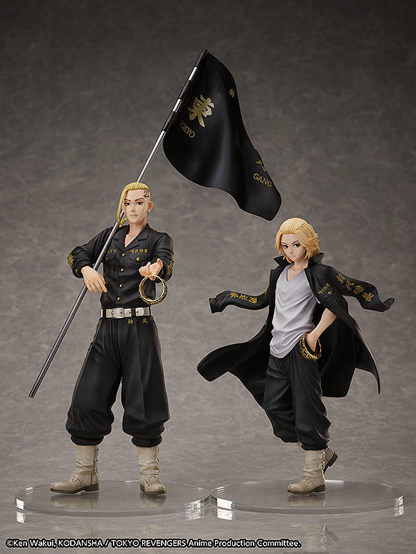 Tokyo Revengers Set de Estatua y Anillo PVC 1/8 Manjiro Sano 21 cm   FREEING