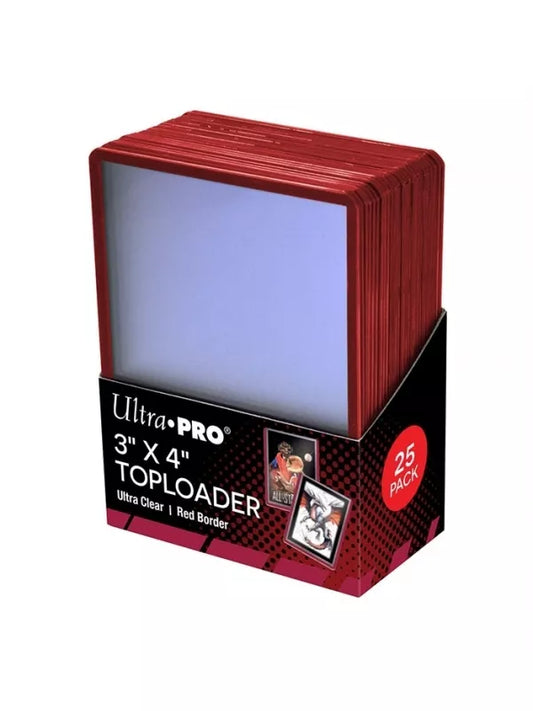 Toploader Red Border (25 Unidades) Ultra Pro  