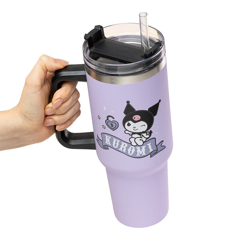 Vaso viaje Kuromi Hello Kitty 1200ml   PALADONE