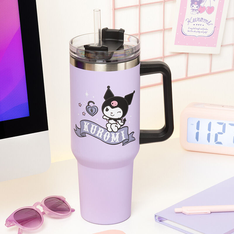 Vaso viaje Kuromi Hello Kitty 1200ml   PALADONE