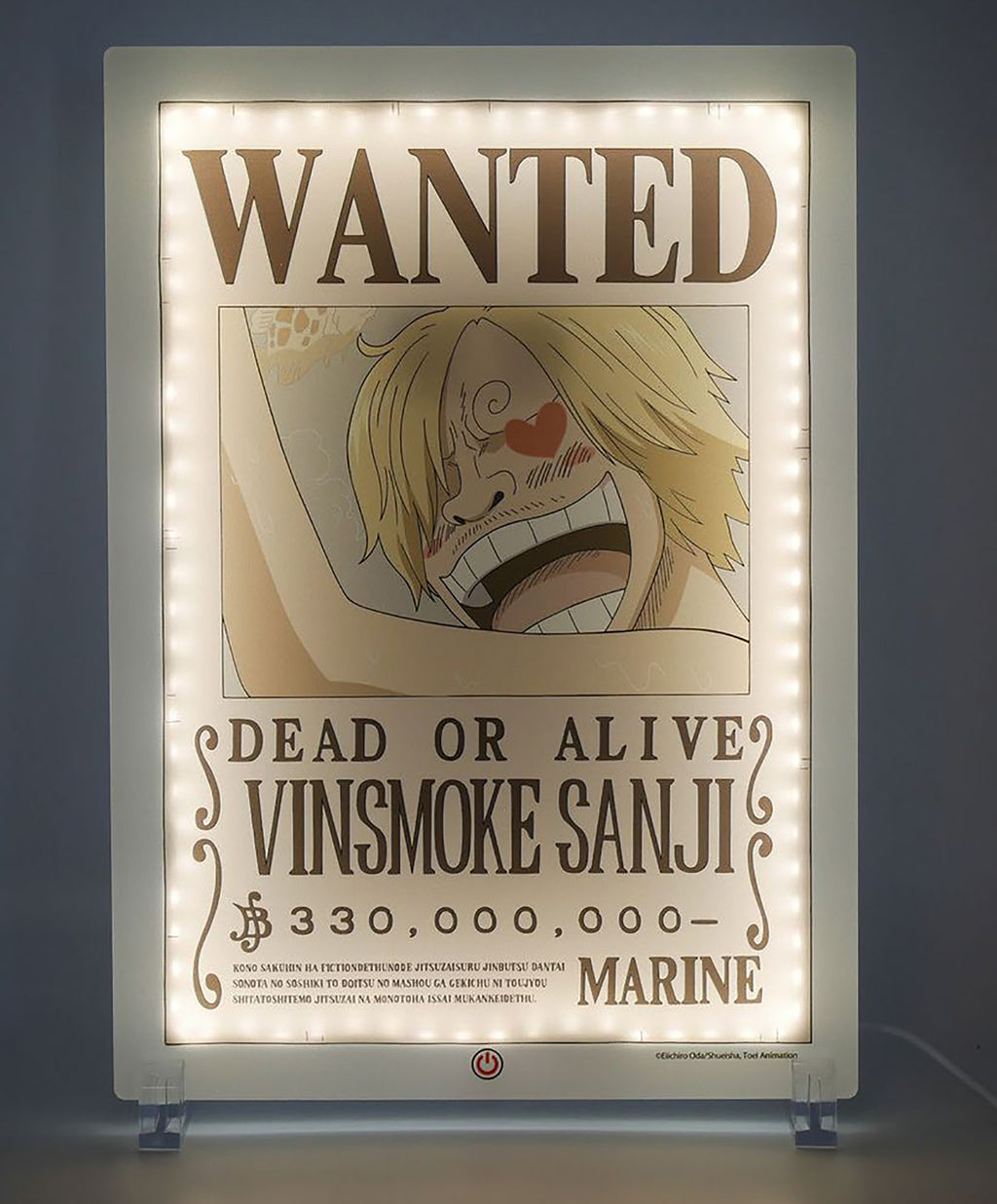 WANTED SANJI LAMPARA NEON 40 CM ONE PIECE   TeknoFun