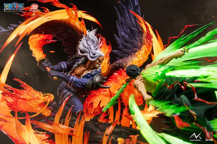 Estatua Jimei Palace One Piece Roronoa Zoro VS King (Licencia oficial)