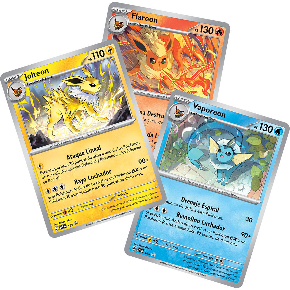 Blister juego cartas coleccionables Poster collection Evoluciones Prismaticas Pokemon Español  