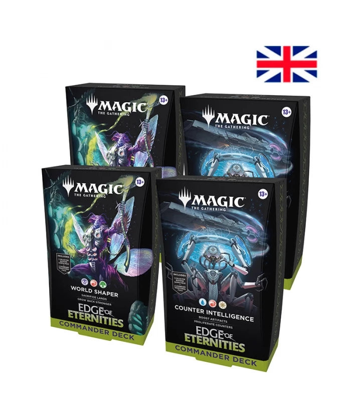 Commander Display (4 mazos) Edge of Eternities Inglés - Magic The Gathering   Magic The Gathering