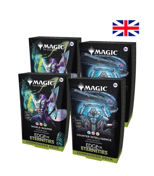 Commander Display (4 mazos) Edge of Eternities Inglés - Magic The Gathering   Magic The Gathering