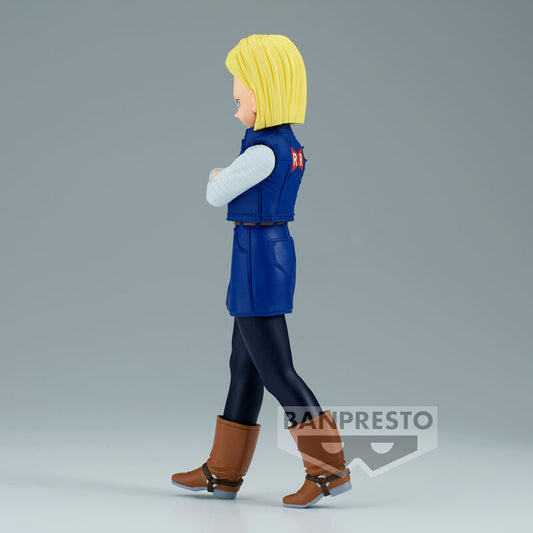 Figura Android 18 Solid Edge Work Dragon Ball Z 17cm  