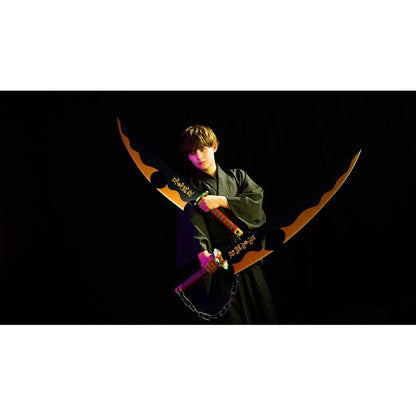 Espadas Kimetsu no Yaiba Réplica Nichirin Uzui Tengen Proplica 111cm  