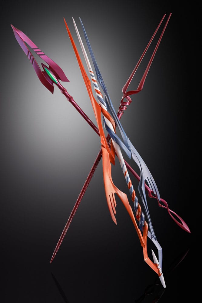 Neon Genesis Evangelion Figura Diecast Metal Build Eva Production Model-02 30th with the Spear of Cassius 22 cm