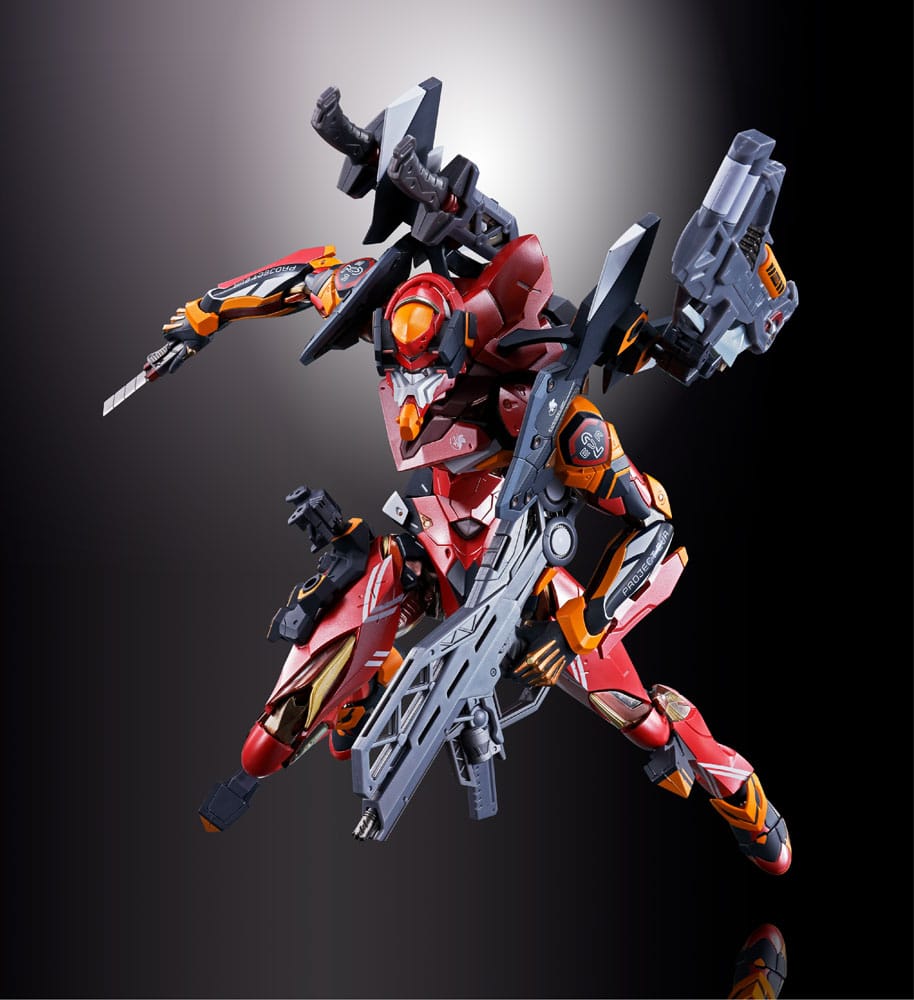 Neon Genesis Evangelion Figura Diecast Metal Build Eva Production Model-02 30th with the Spear of Cassius 22 cm