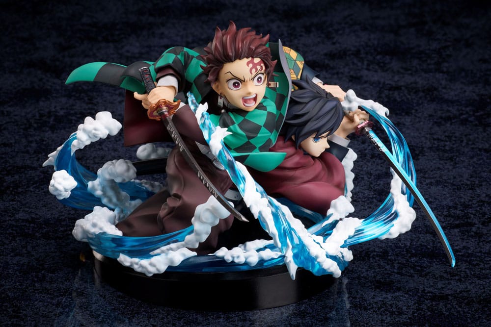 Demon Slayer: Kimetsu no Yaiba Estatua PVC Tanjiro & Giyuu 13 cm