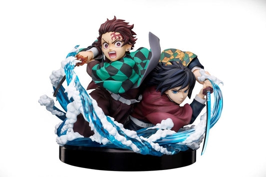 Demon Slayer: Kimetsu no Yaiba Estatua PVC Tanjiro & Giyuu 13 cm