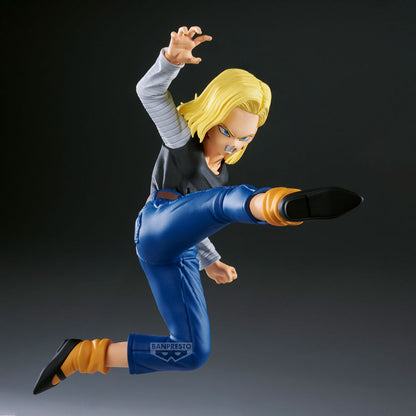 Set 2 figuras Android 18 & Mr. Satan Match Makers Dragon Ball Z 11-8cm