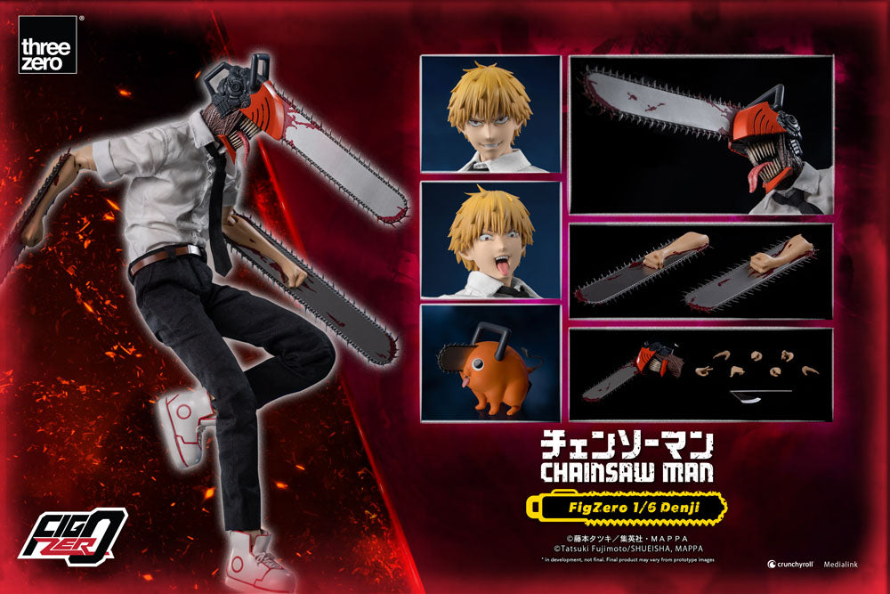 Chainsaw Man FigZero Figura 1/6 Denji 29 cm   Threezero