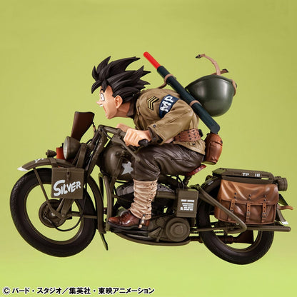 Dragonball Z 05 Desktop Real McCoy Diorama PVC Son Goku & Bike 18 cm   Megahouse