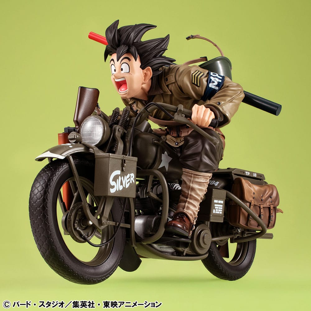 Dragonball Z 05 Desktop Real McCoy Diorama PVC Son Goku & Bike 18 cm   Megahouse