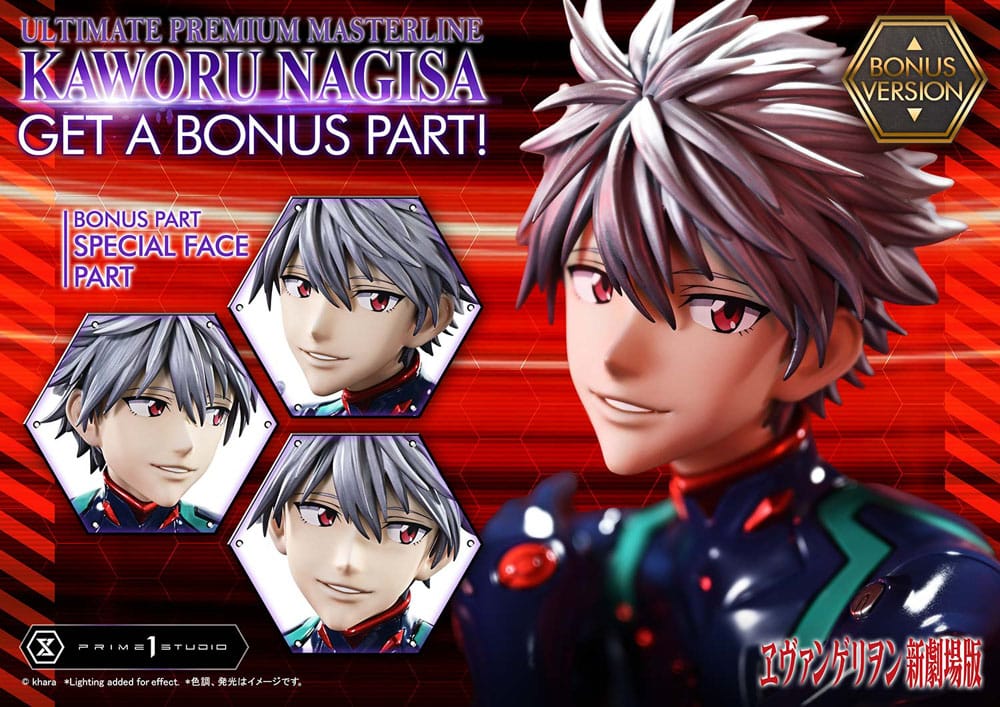 Neon Genesis Evangelion Estatua Ultimate Premium Masterline Series 1/4 Kaworu Nagisa Bonus Ver. 47 cm