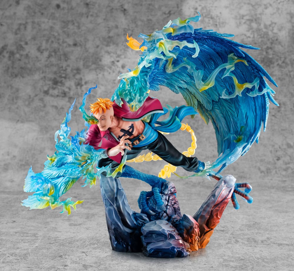 One Piece Estatua PVC P.O.P. MAS Maximum Marco the Phoenix Leader of 1st group of Whitebeard Pirates 32 cm   Megahouse