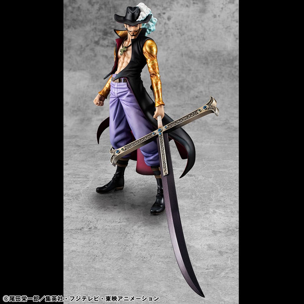 One Piece Estatua PVC P.O.P. SA-MAXIMUM Hawk Eye Dracule Mihawk Ver. R 29 cm   Megahouse