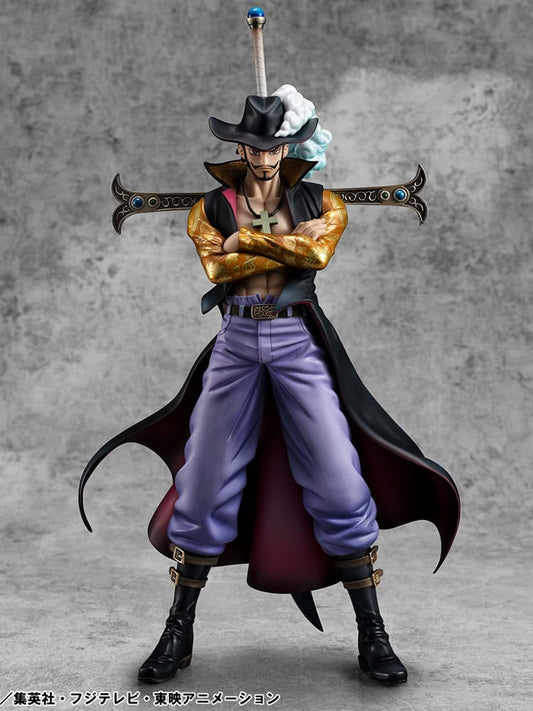 One Piece Estatua PVC P.O.P. SA-MAXIMUM Hawk Eye Dracule Mihawk Ver. R 29 cm   Megahouse