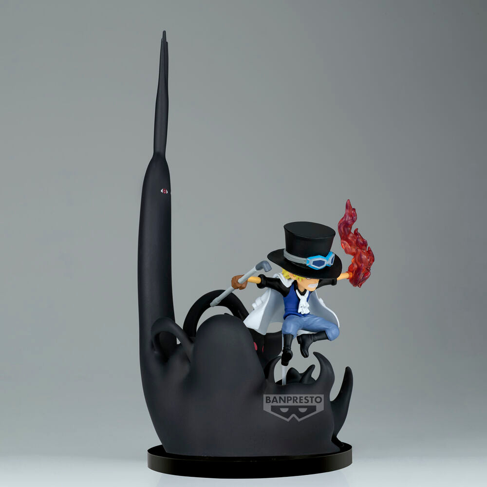 Figura world collectable Sabo & Five Elders One Piece 14cm  