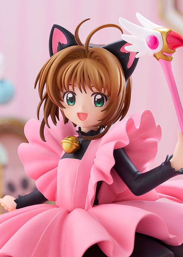 Cardcaptor Sakura Estatua PVC Pop Up Parade Sakura Kinomoto: Black Cat Costume Ver. L Size 22 cm   GOOD SMILE