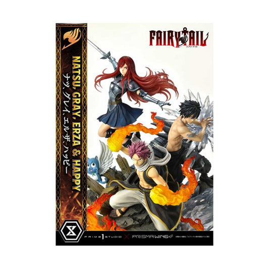 FIGURA PRIME 1 STUDIO FAIRY TAIL ESTATUA NATSU GRAY ERZA HAPPY DELUXE VERSION - MGS0000022695