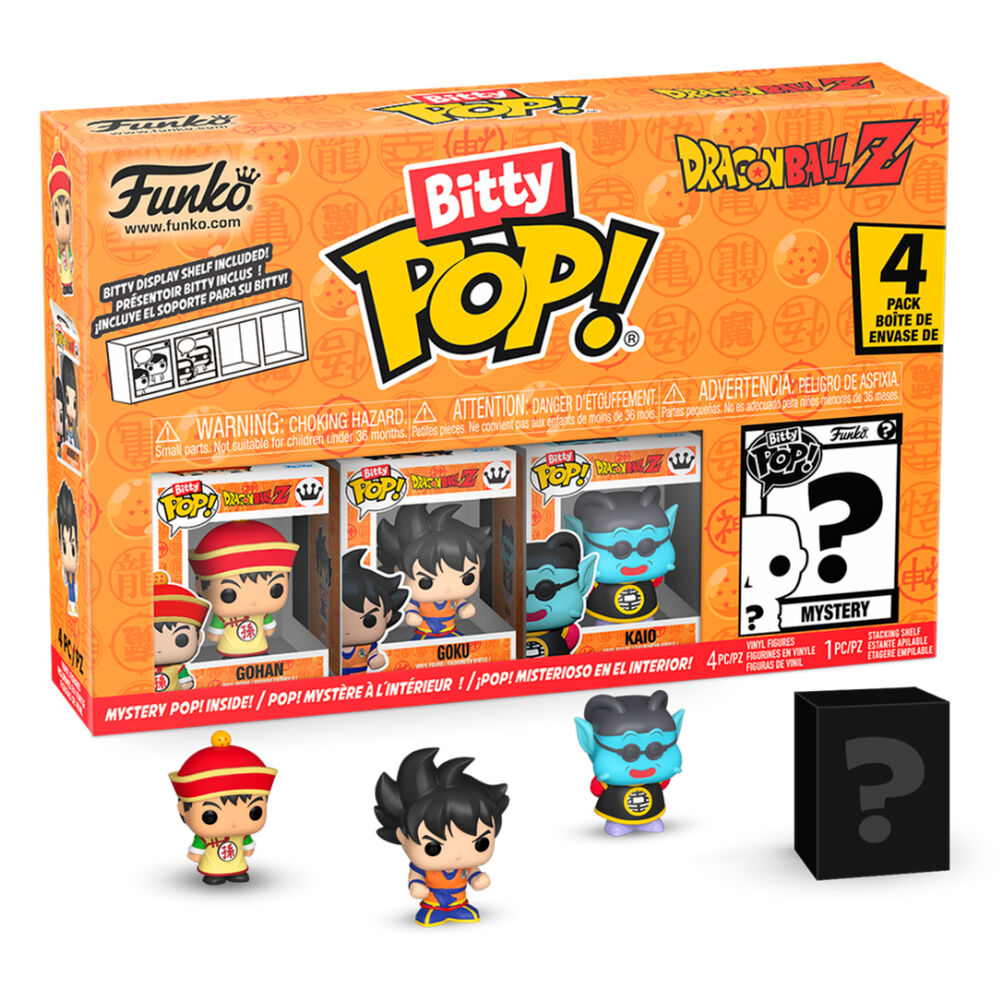Blister 4 figuras Bitty POP Dragon Ball Z Gohan  