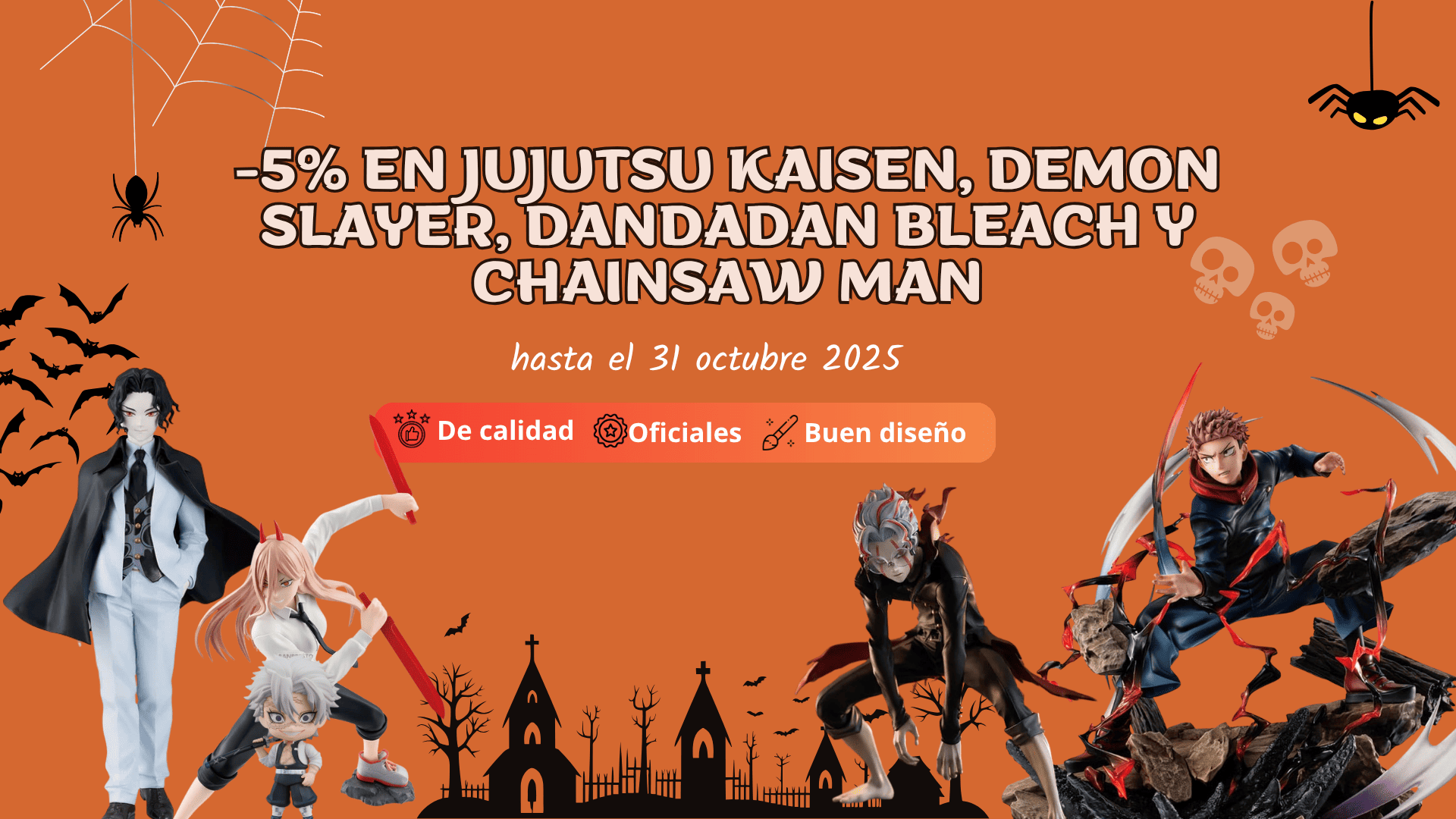 ofertas halloween figuras anime
