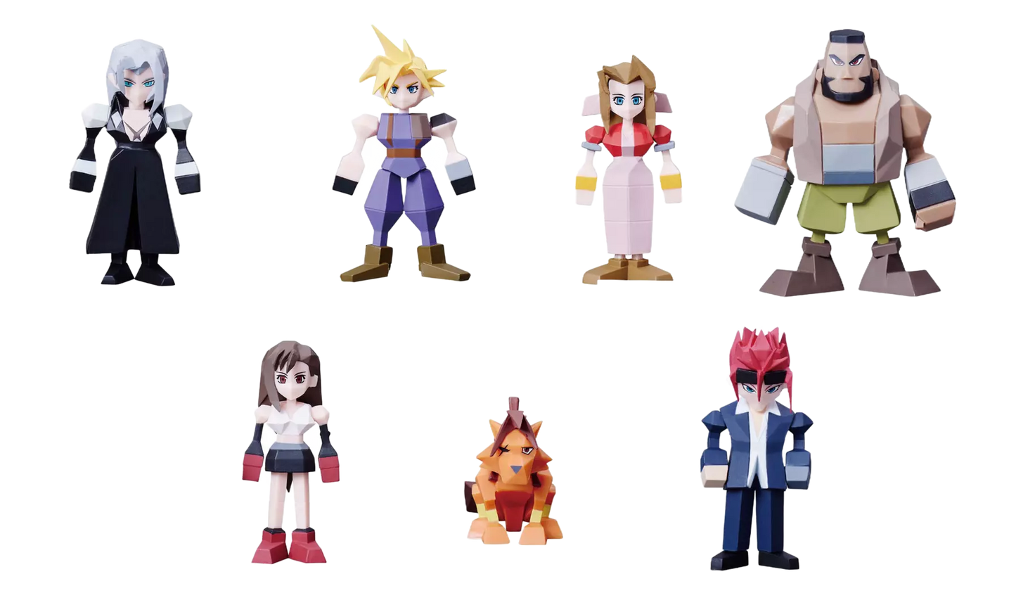 SURTIDO 8 POLYGON FIG. 5,5 CM FINAL FANTASY VII VOL. 1  