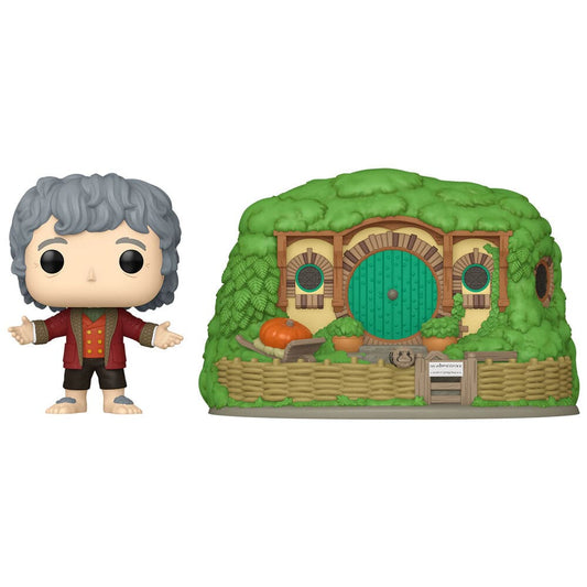 Funko POP Town El Señor de los Anillos Bilbo Baggins with Bag-End  