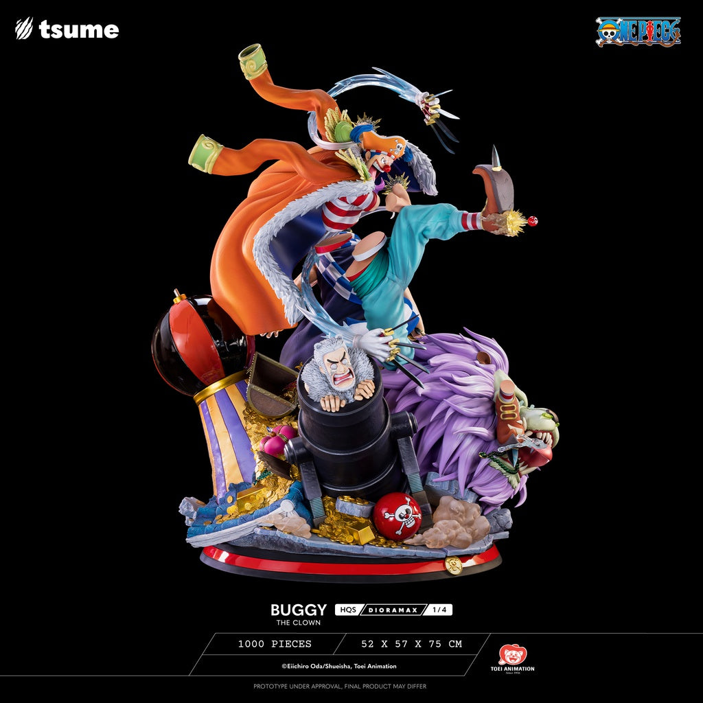 One Piece Figura 1/4 HQS Dioramax Buggy the Clown