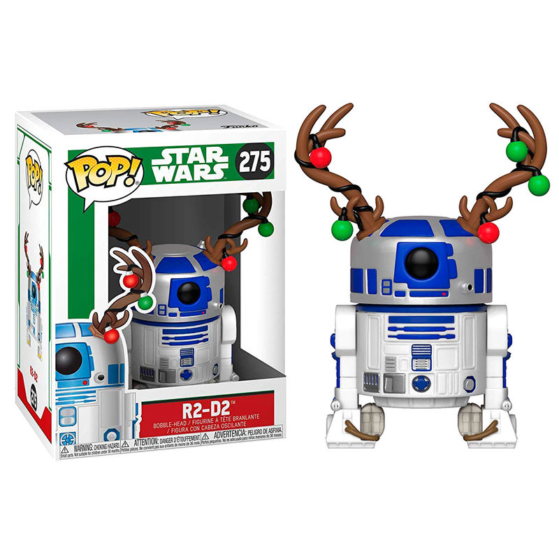 Figura POP Star Wars Holiday R2-D2 with Antlers   FUNKO