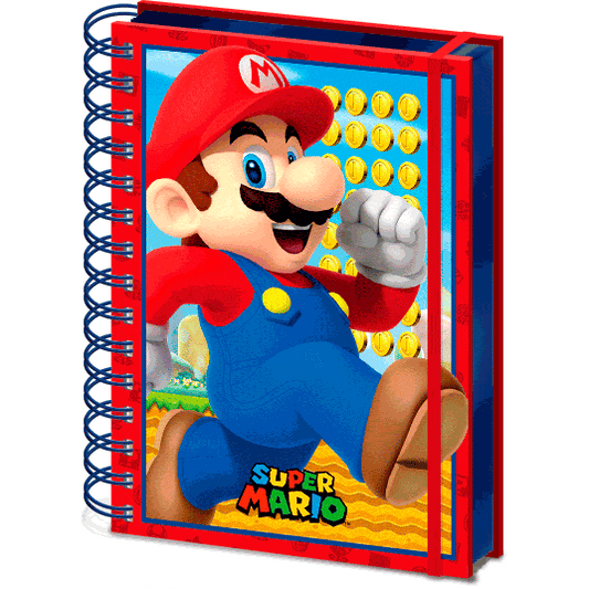 Cuaderno lenticular A5 Super Mario Nintendo