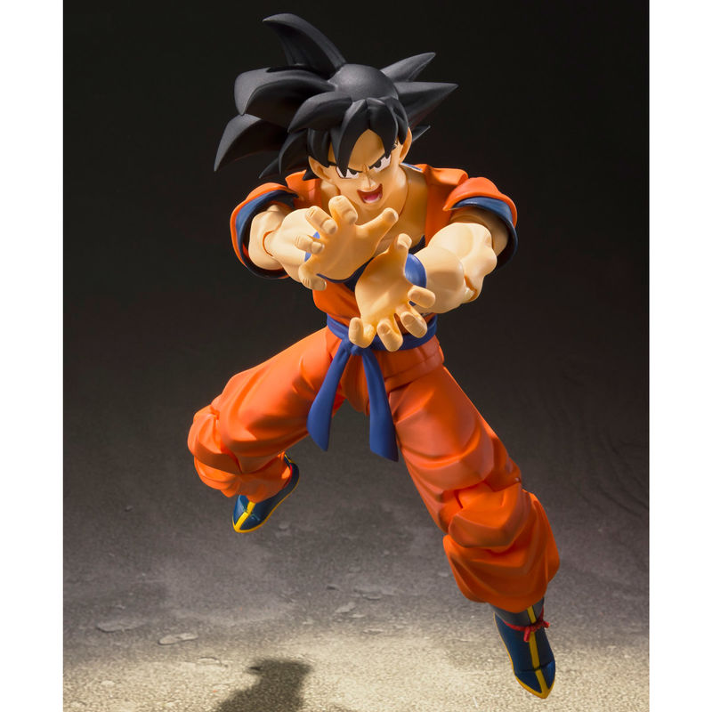 Figura Son Goku Saiyan Raised on Earth Dragon Ball 14Cm