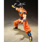 Figura Son Goku Saiyan Raised on Earth Dragon Ball 14Cm   TAMASHII NATIONS