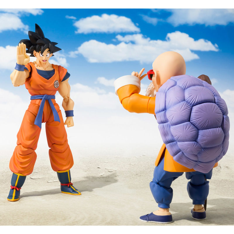 Figura Son Goku Saiyan Raised on Earth Dragon Ball 14Cm