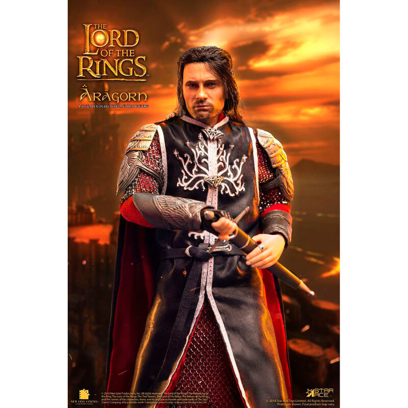 Figura Real Master Aragorn El Señor de los Anillos 23cm