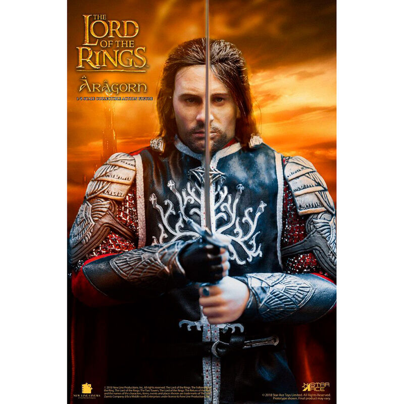 Figura Real Master Aragorn El Señor de los Anillos 23cm